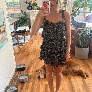 MISA Los Angeles polka dot mini dress - size small